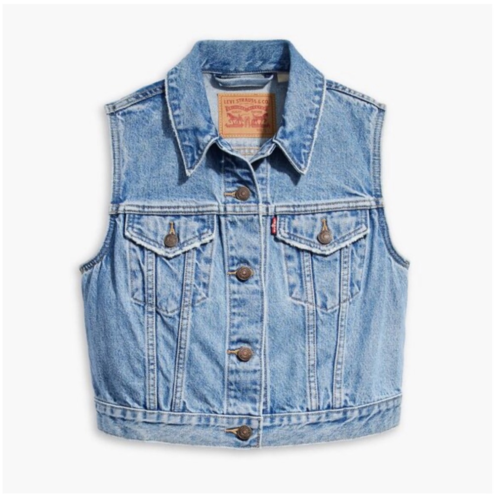 Levi's Light Blue Denim Vest
